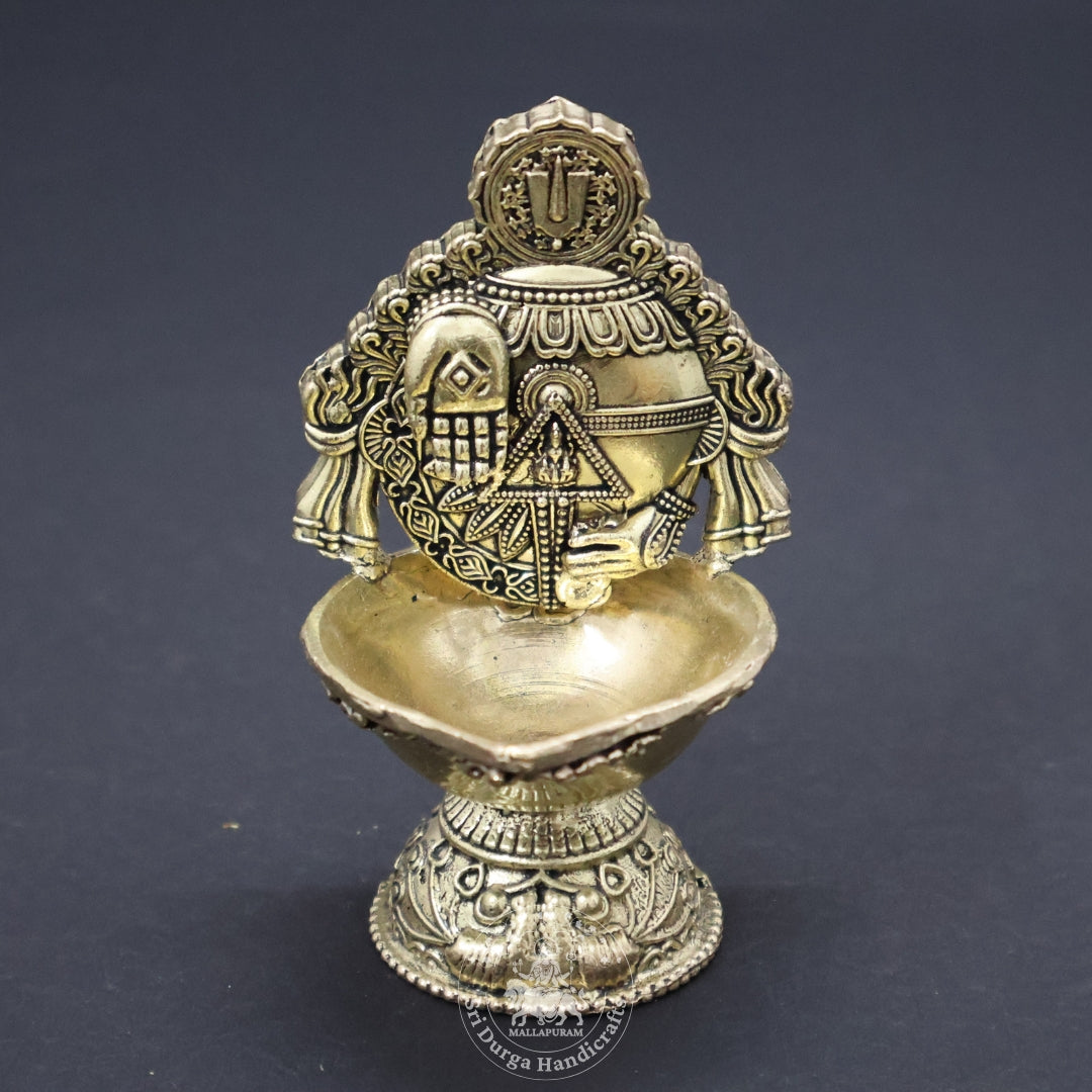 4" Inch Brass Perumal Hand Deep
