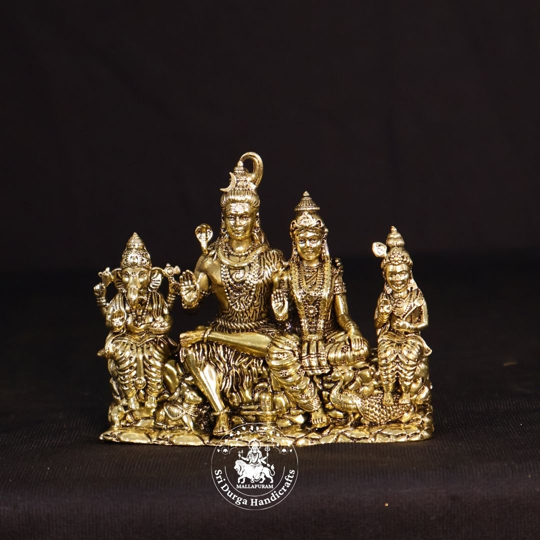3.5" Inch Brass New Sivan Family Idol