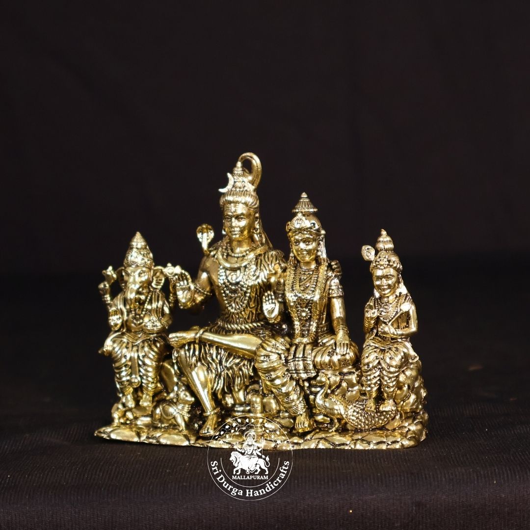 3.5" Inch Brass New Sivan Family Idol