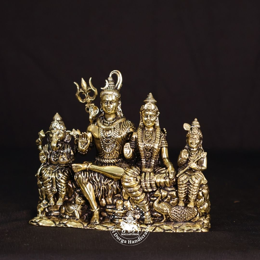 4.5" Inch Brass New Sivan Family Idol