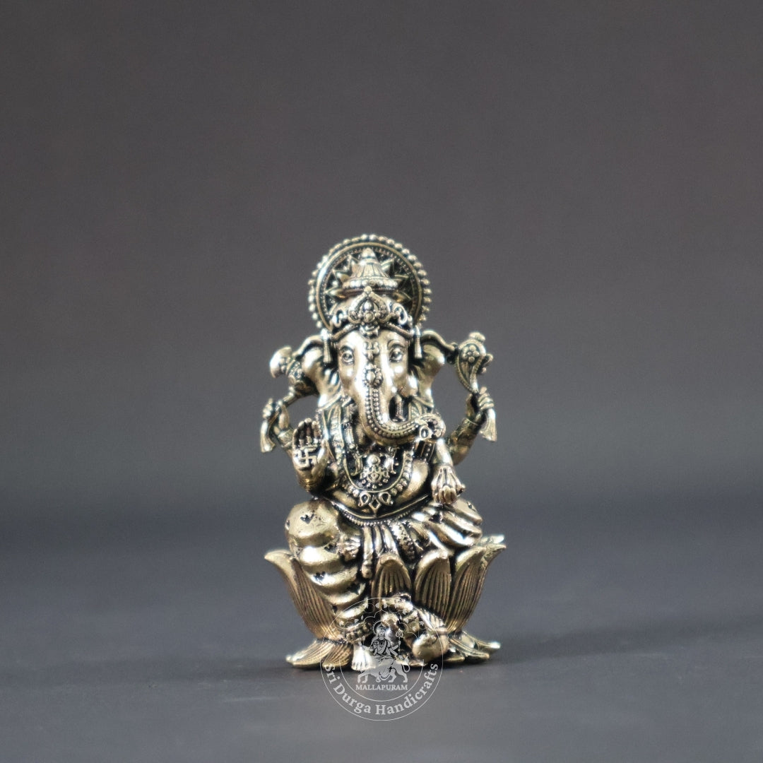 2" Inch Brass Kamal Ganesh