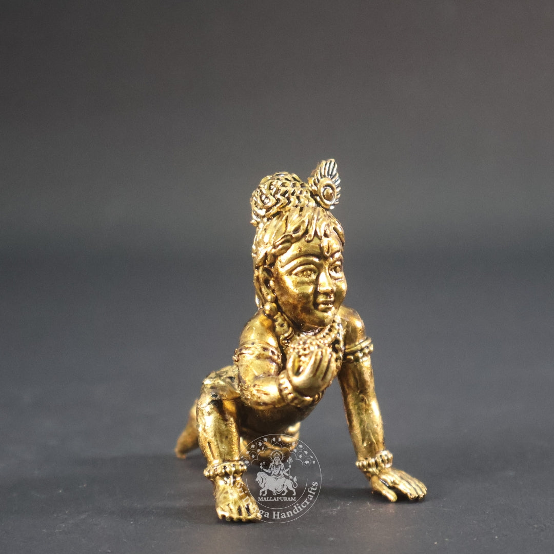 2" Inch Brass Laddu Krishnar