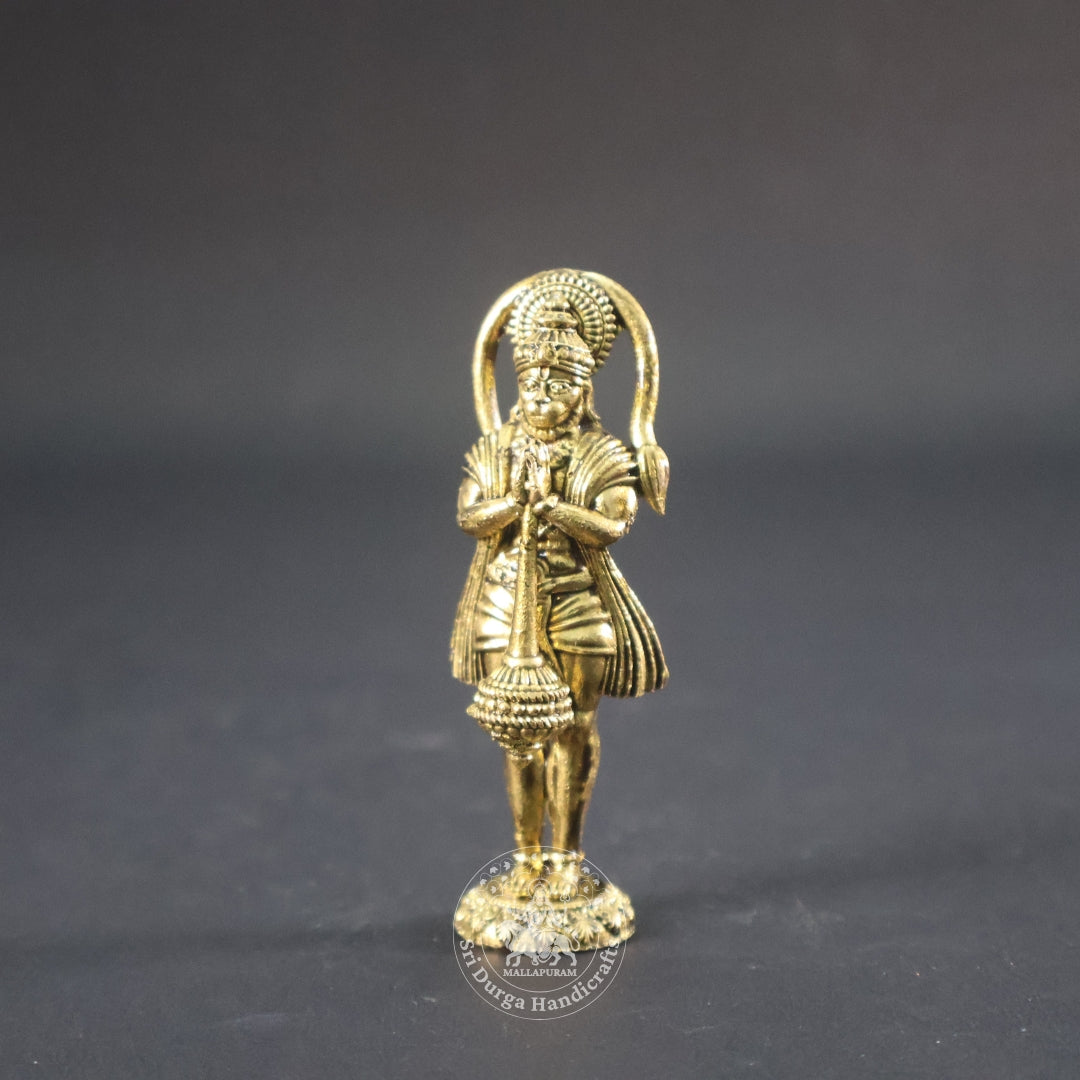 3" Inch Brass Hanuman Standing Idol