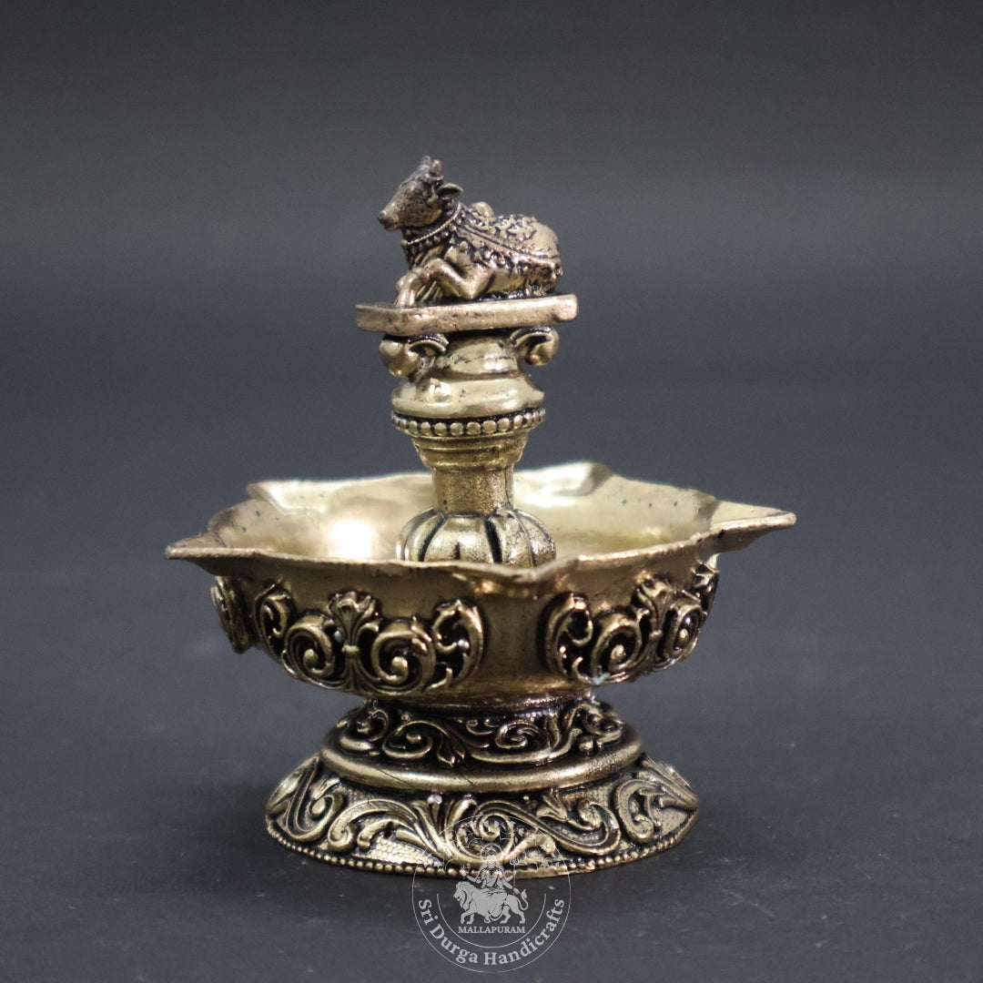 3" Inch Brass Nandhi Deep