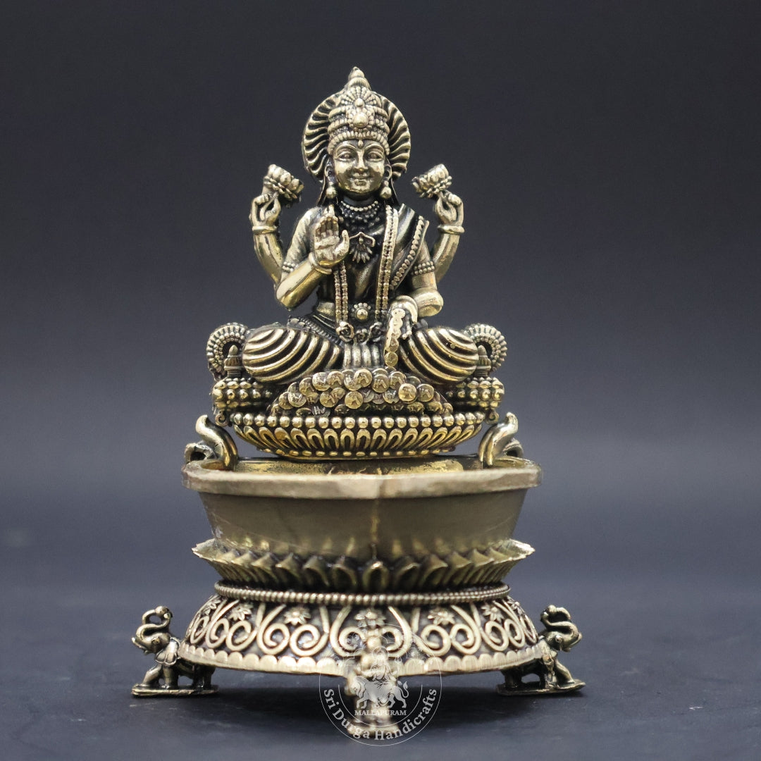 4" Inch Brass Lakshmi Deep