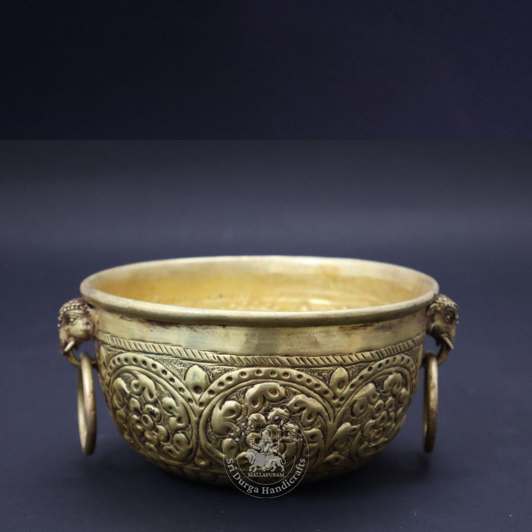 3" Inch Brass Sangu & Chakarm Bowl
