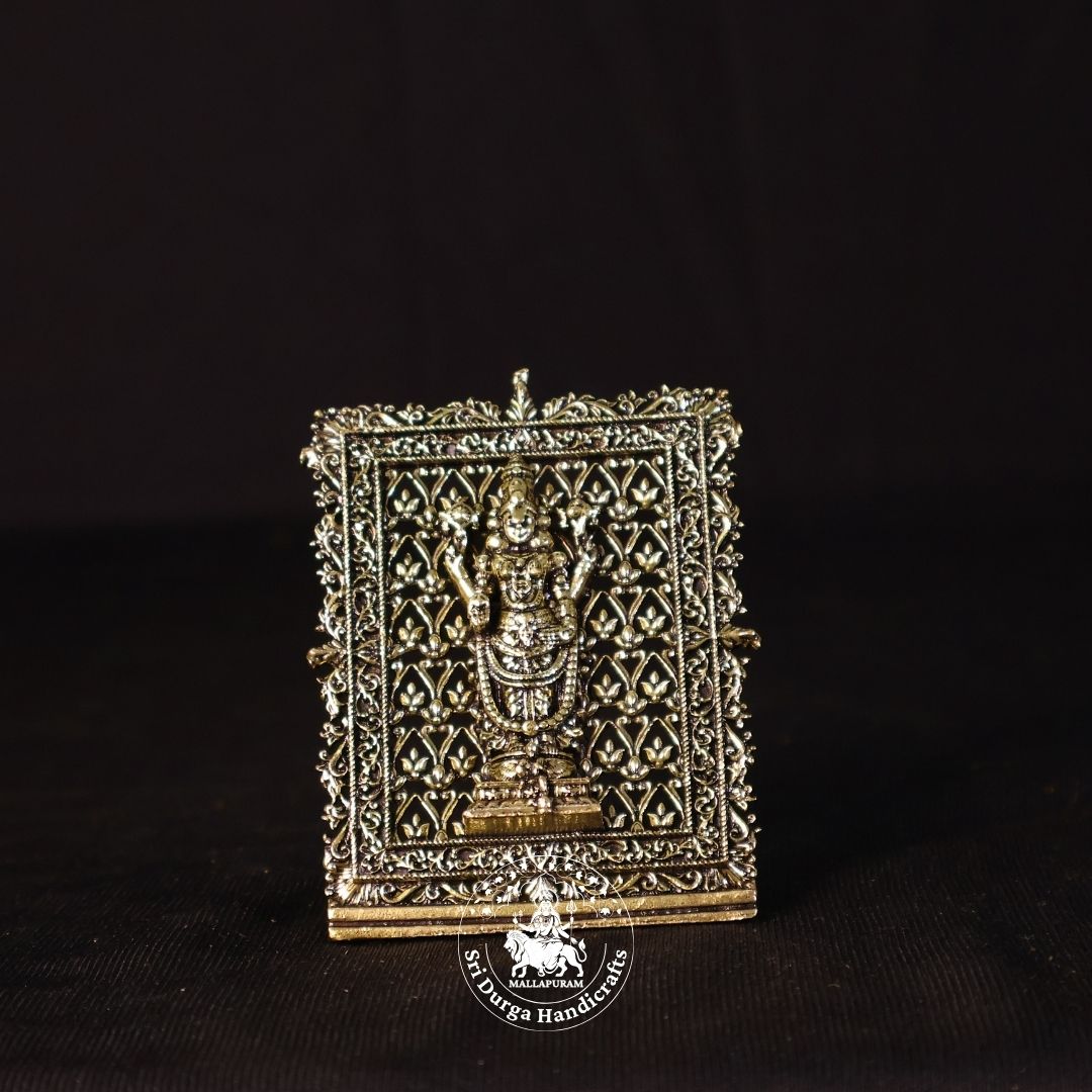3" Inch Brass Frame Thirupathi Balaji
