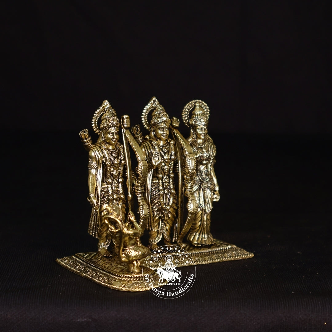 3 Inch Brass Ram Darbar Statue Online