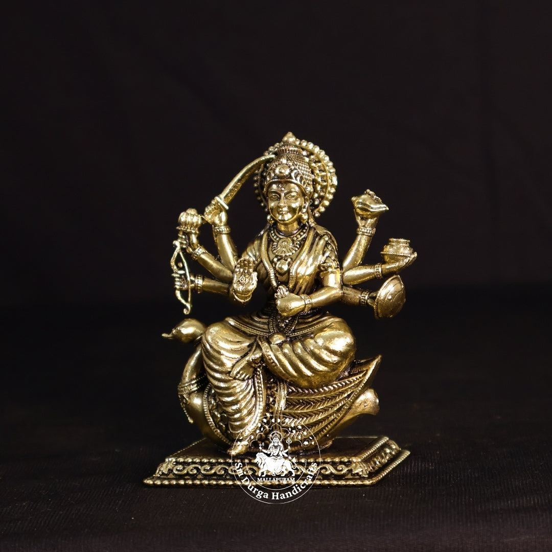 4" Inch Brass Gayathridevi Sitting Idol