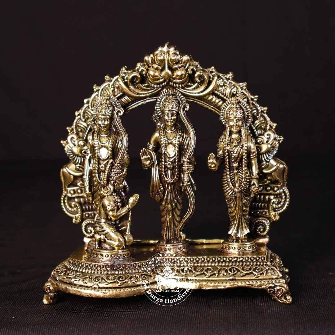 5" Inch Brass Ram Darbar Idol