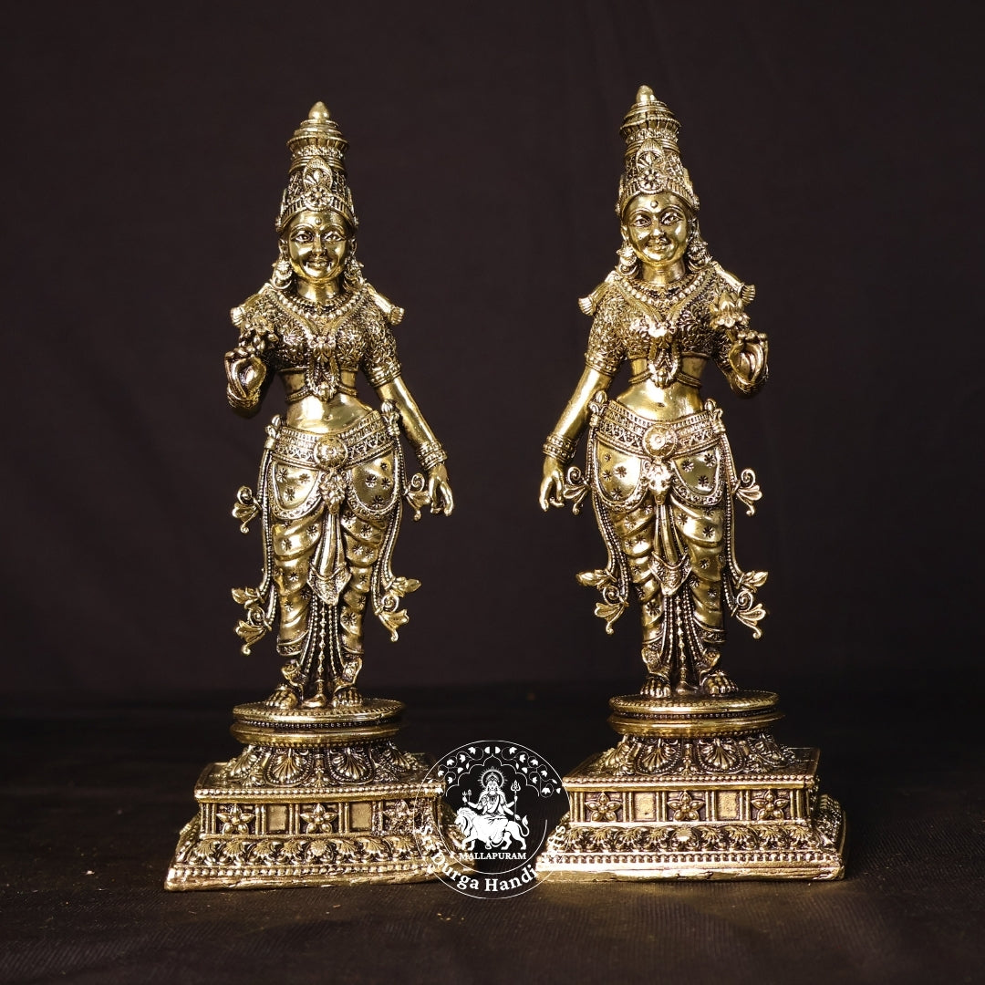 8" Inch Brass Jodi Amman Set