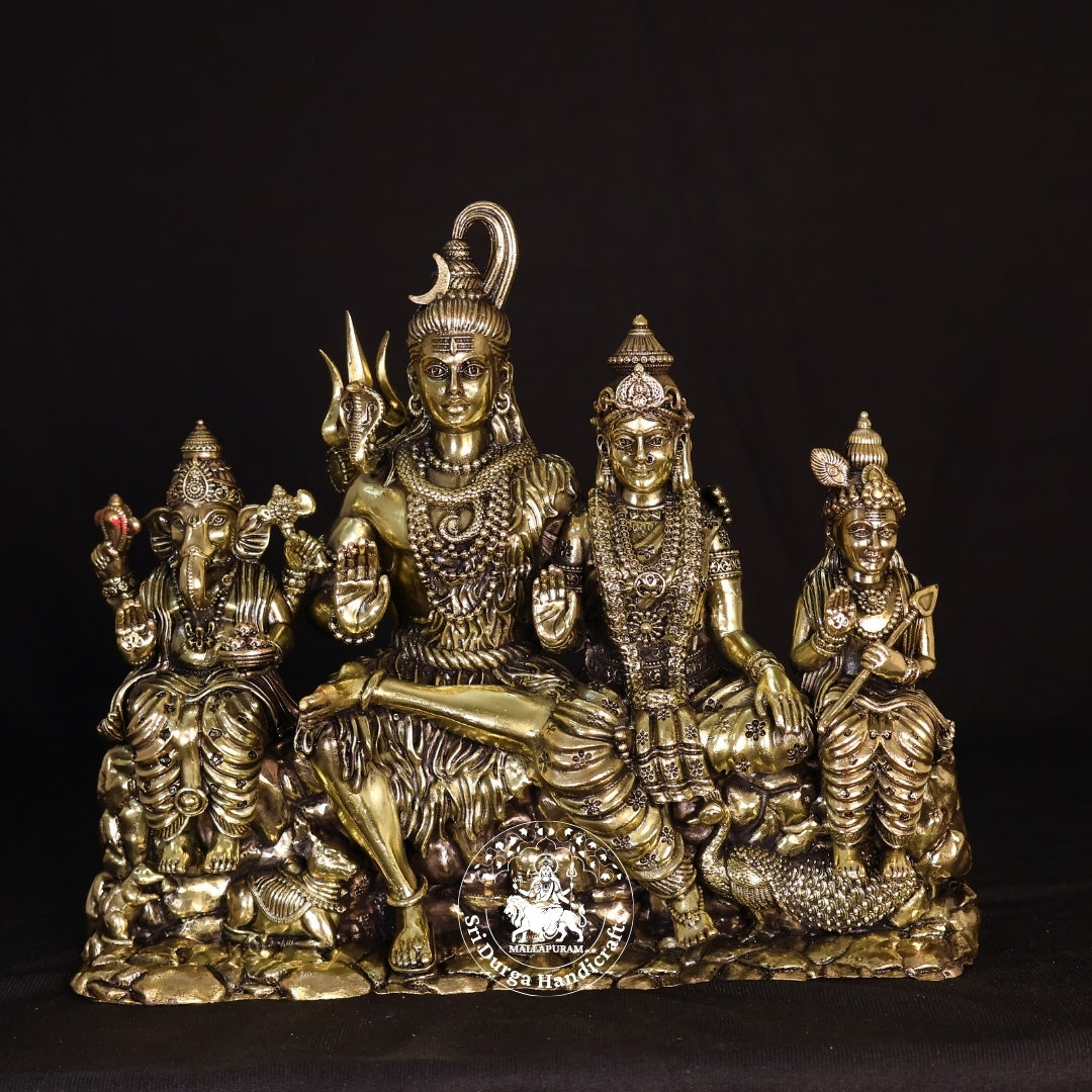 10" Inch Brass New Sivan Family Idol