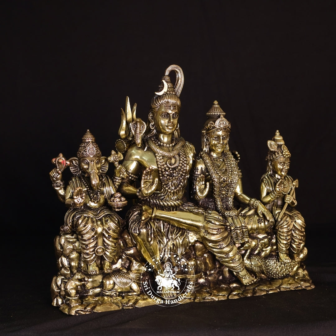 10" Inch Brass New Sivan Family Idol