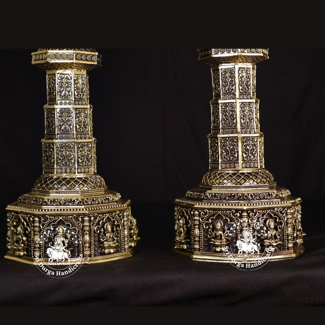 14" Inch Brass Astalakshmi Annam Deep