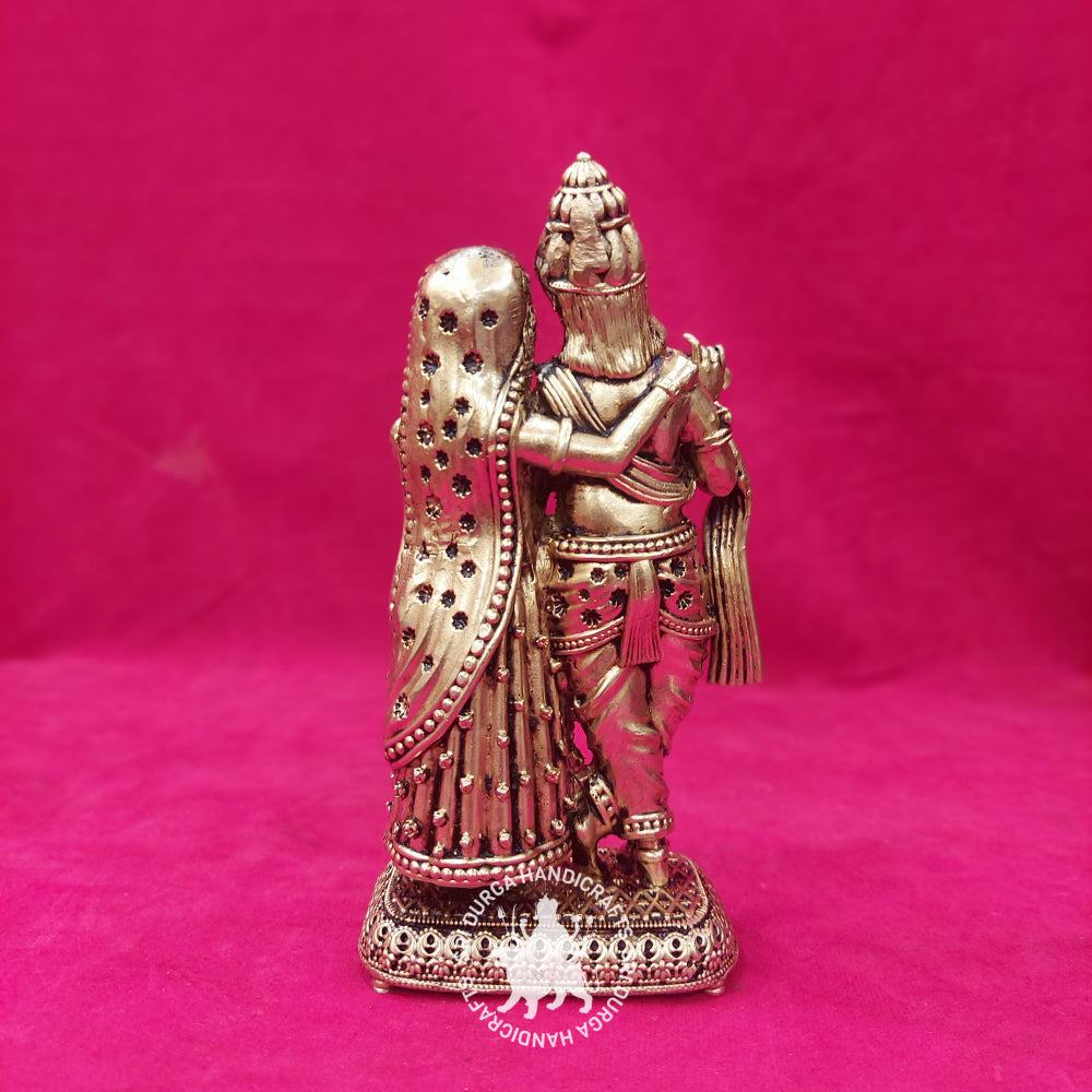 6" inch Radha Krishna Brass Idol