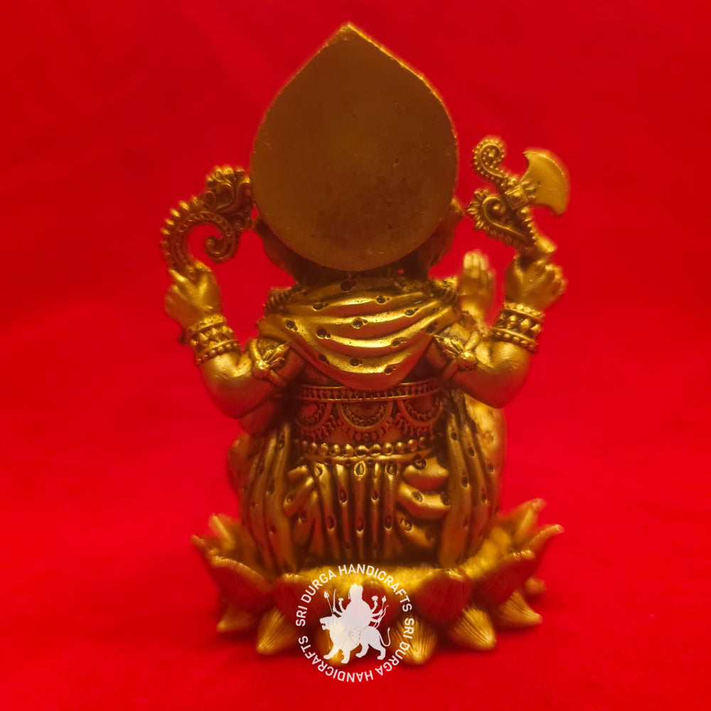 4" inch Brass Kamal Ganesh Idol