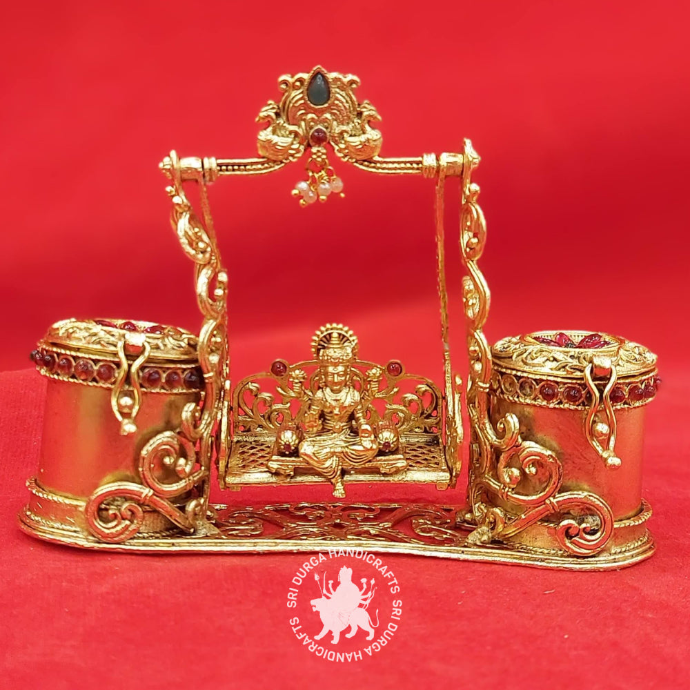 German Silver Oonjal Lakshmi Gift Box