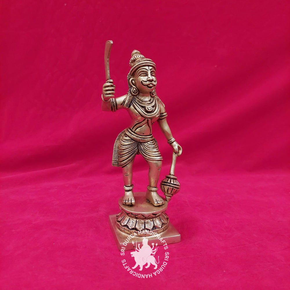 9" inch Brass Madurai Veeran Idol
