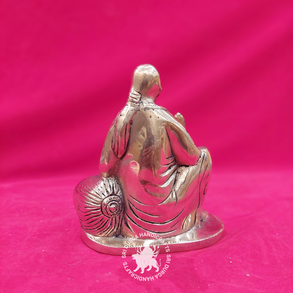 6" inch Brass Saibaba Sitting Idol