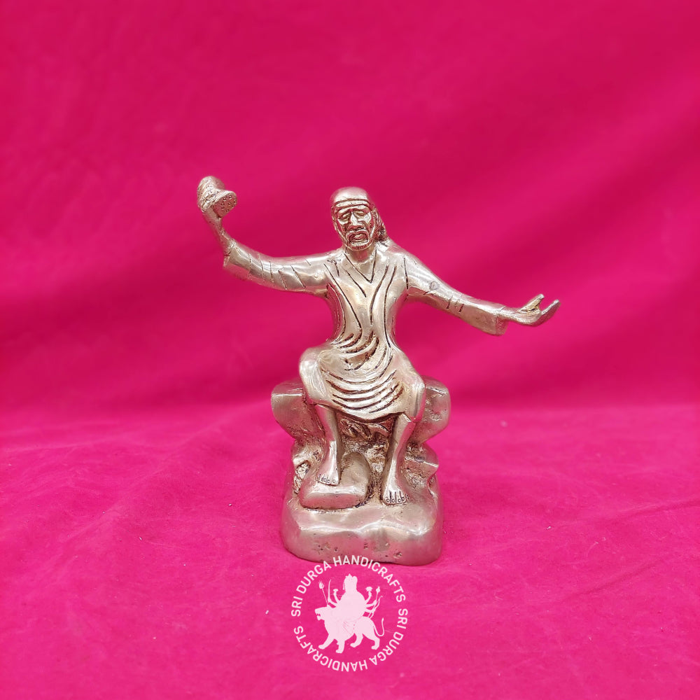 7" inch Brass Dancing Sai Baba Idol
