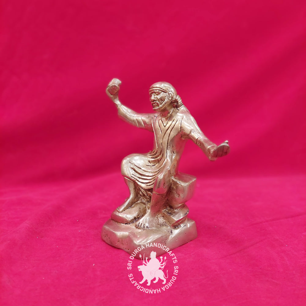 7" inch Brass Dancing Sai Baba Idol