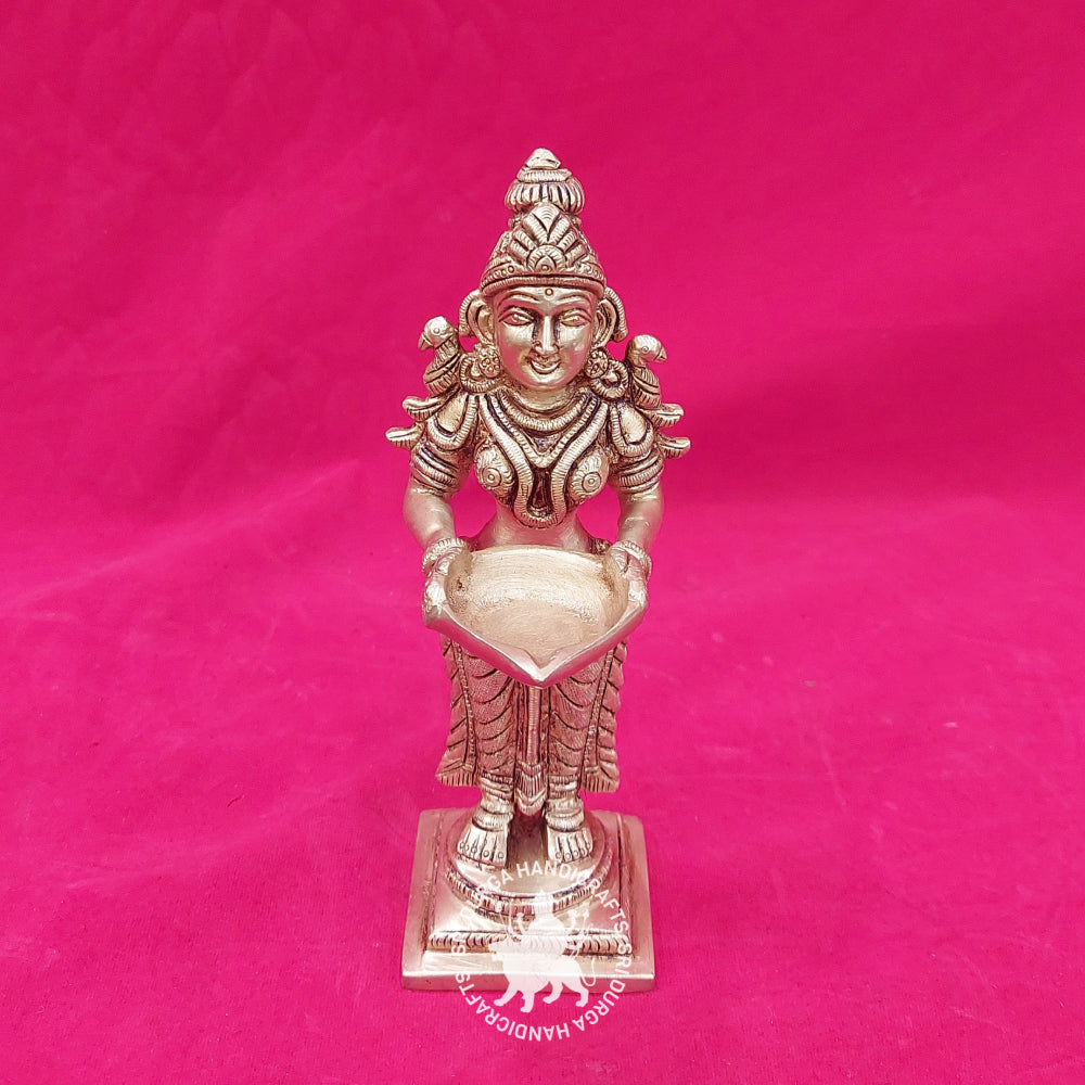8" inch Brass Paavai Vilakku Idol