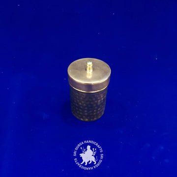 4 inch Copper Round Hammered Box Copper (2652) Gift Item