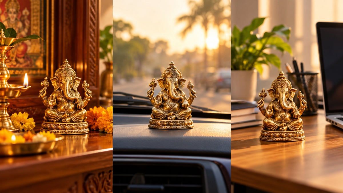 Why Some Families Keep Separate Brass Idols for the Car, Office, and Home