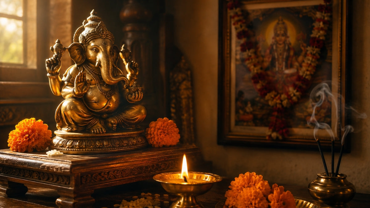 Why a Brass Idol Makes More Sense Than a Framed Photo in the Pooja Room