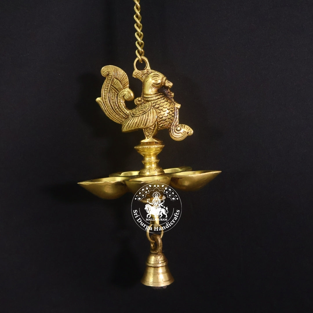 5" Face Brass Hanging Annam Vilakku