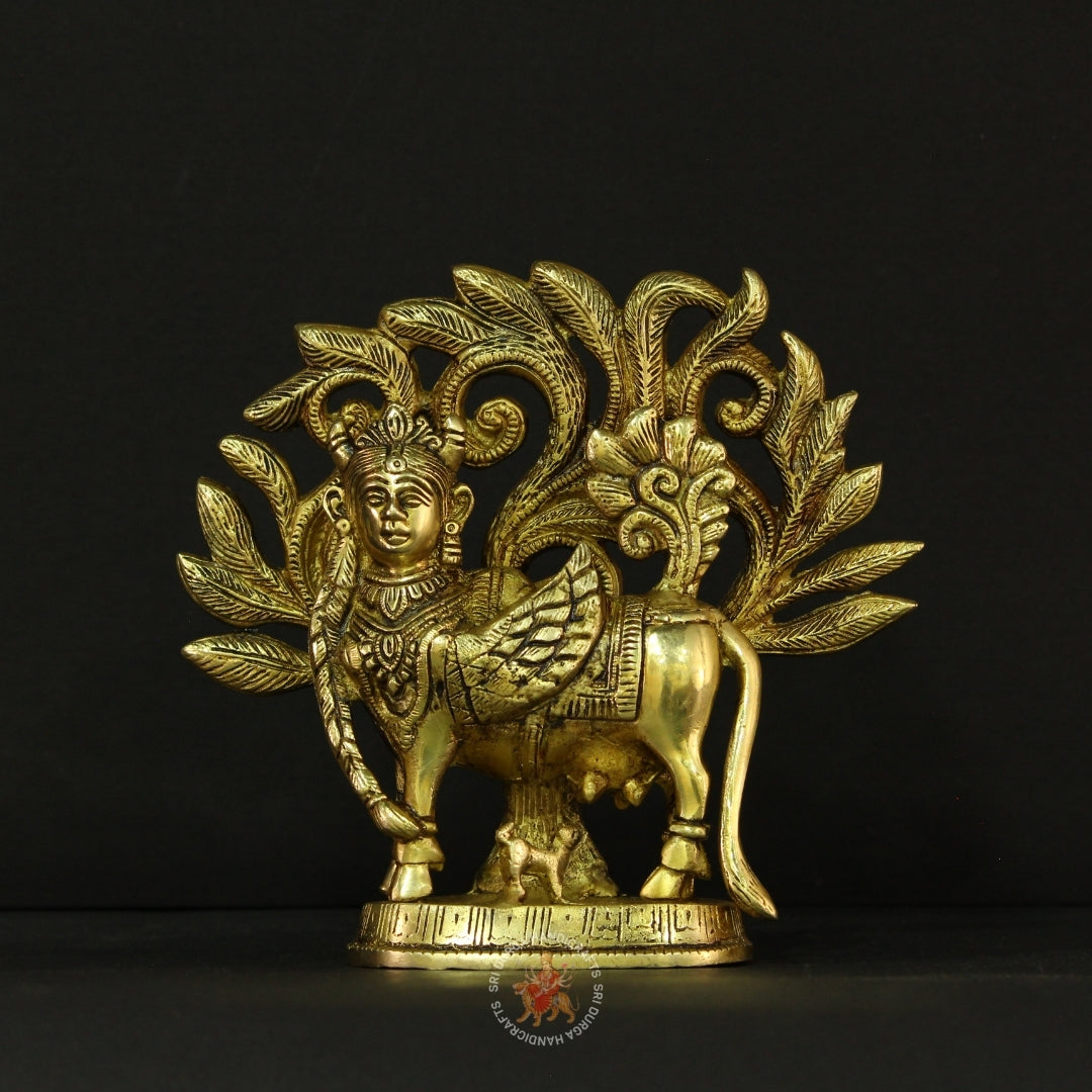 8" inch Kamadenu Beneath Sacred Tree