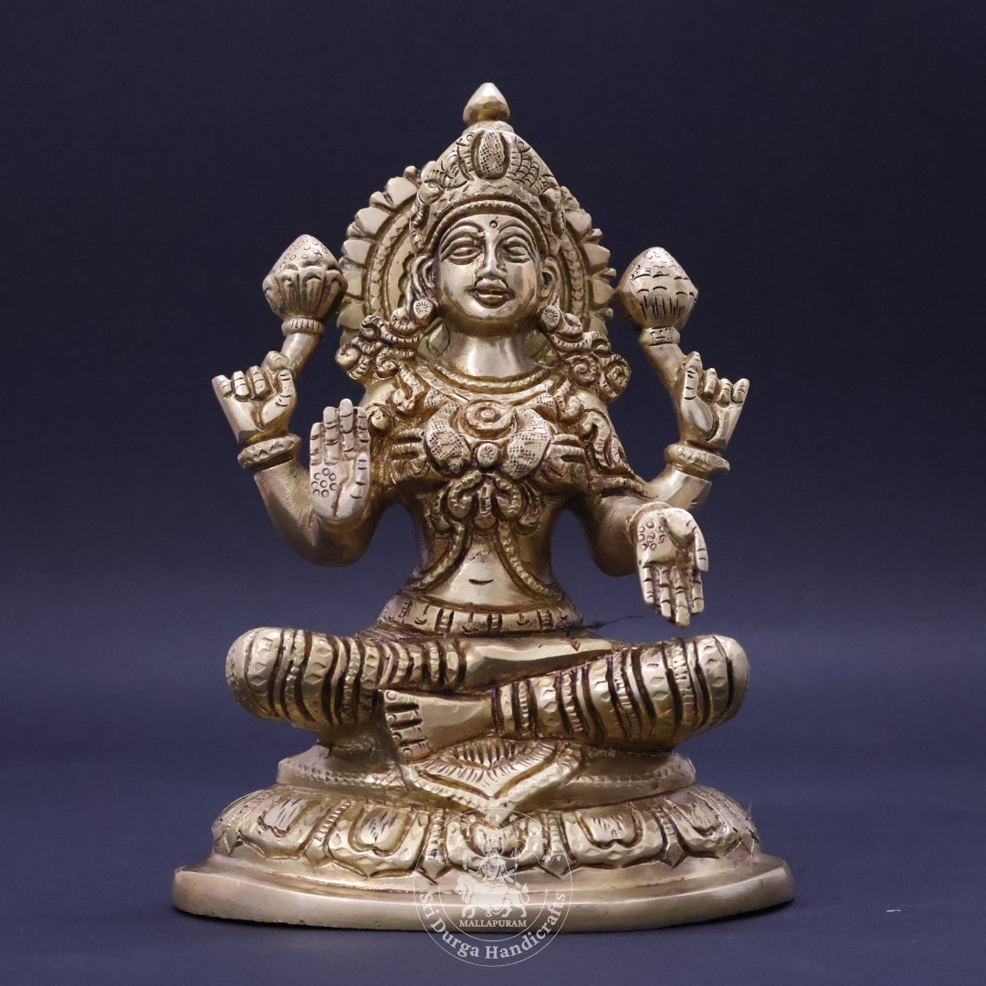 7" Inch Brass Lakshmi