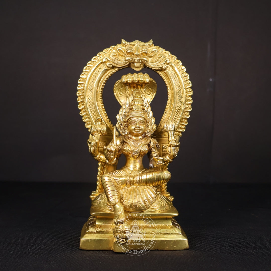 7" Inch Brass Frame Karumari Amman