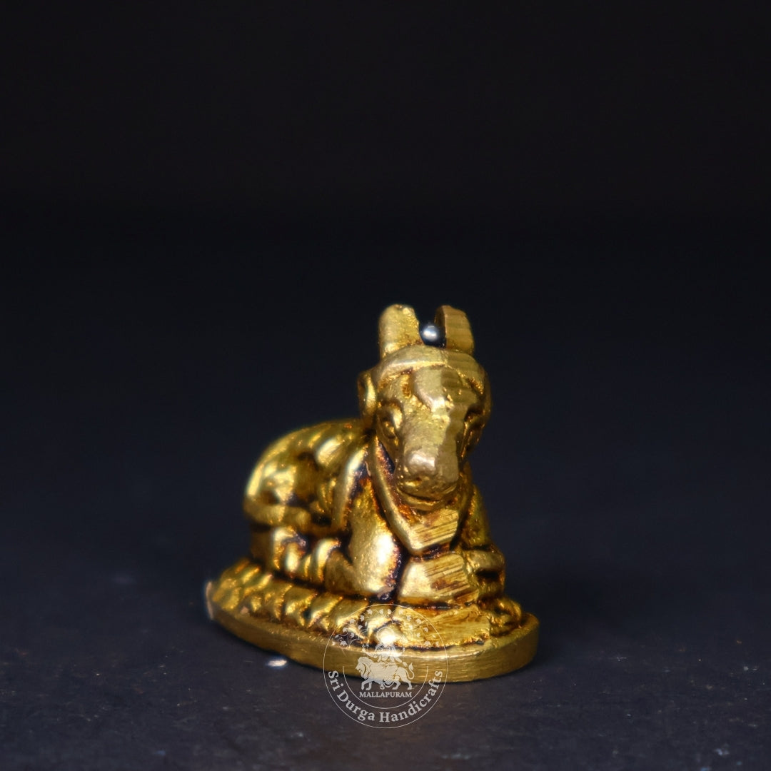 1" Inch Brass Nandhi Miniature Idol
