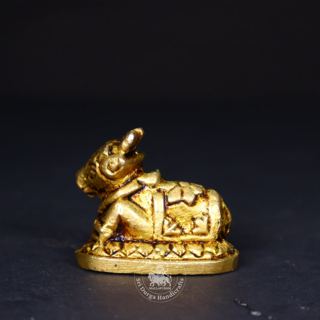 1" Inch Brass Nandhi Miniature Idol