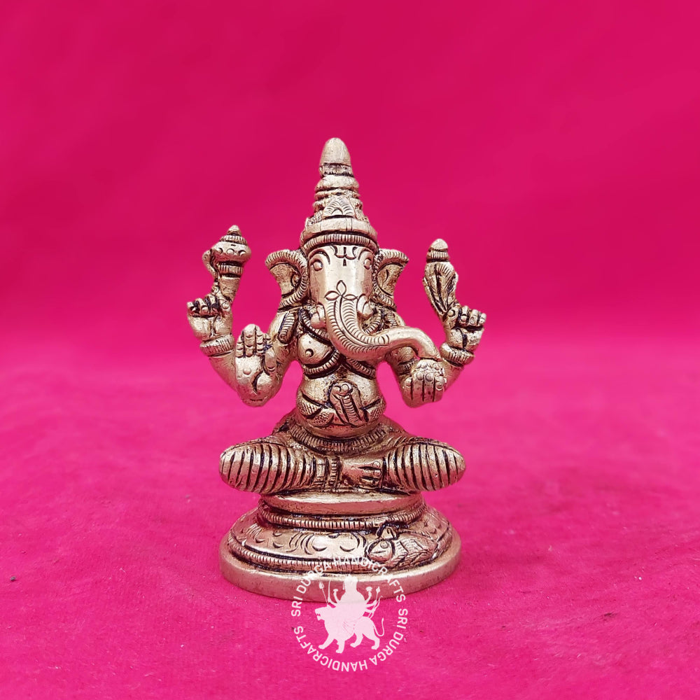 Brass Kamal Ganesh Idol