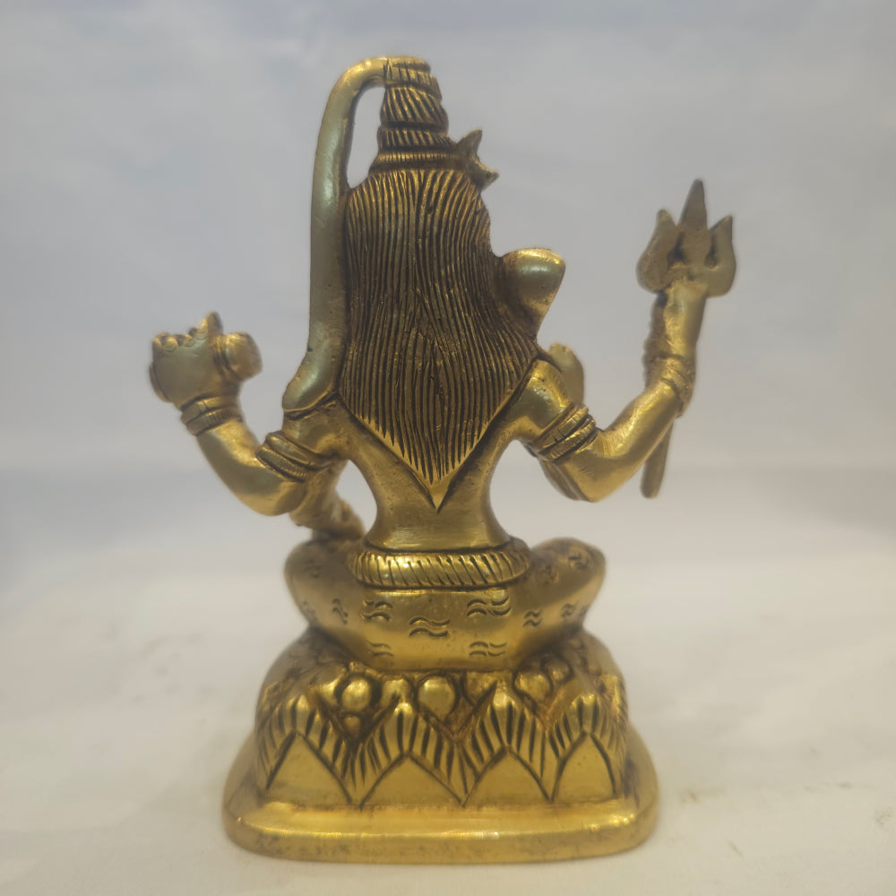6" inch Lord Shiva Brass Idol