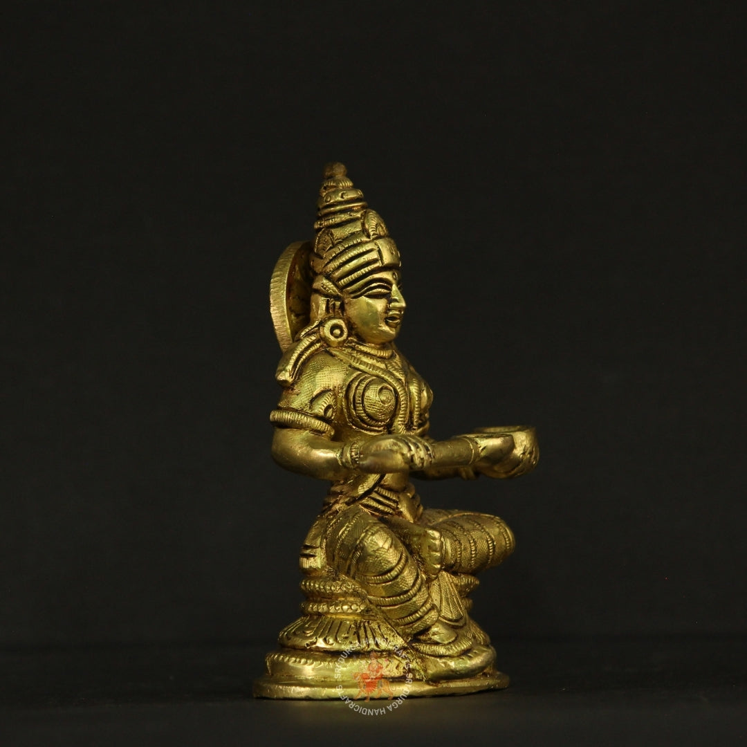 5" Goddes Annapoorni Brass Idol