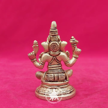 Brass Ganesh Round Base Idol