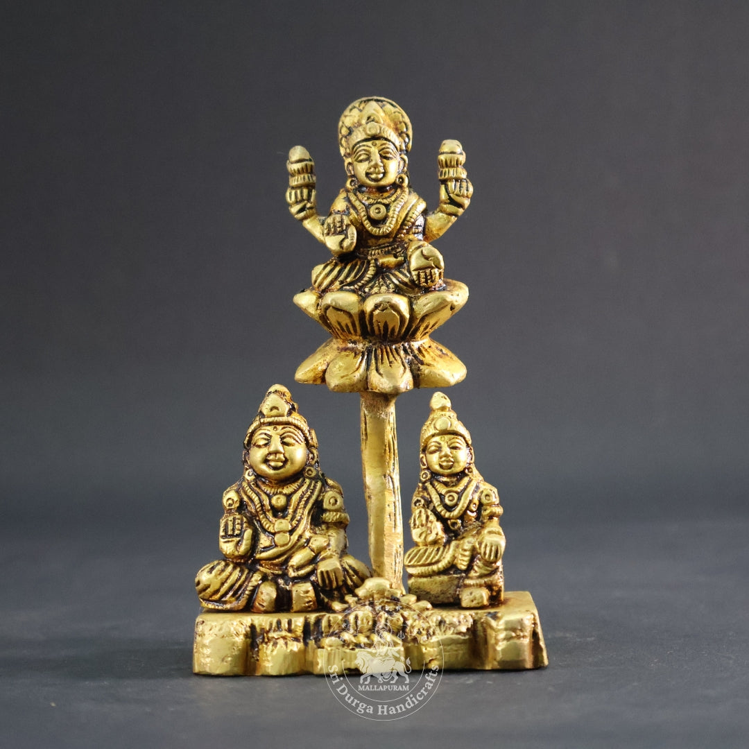 5" Inch Brass Lakshmi Kuberar