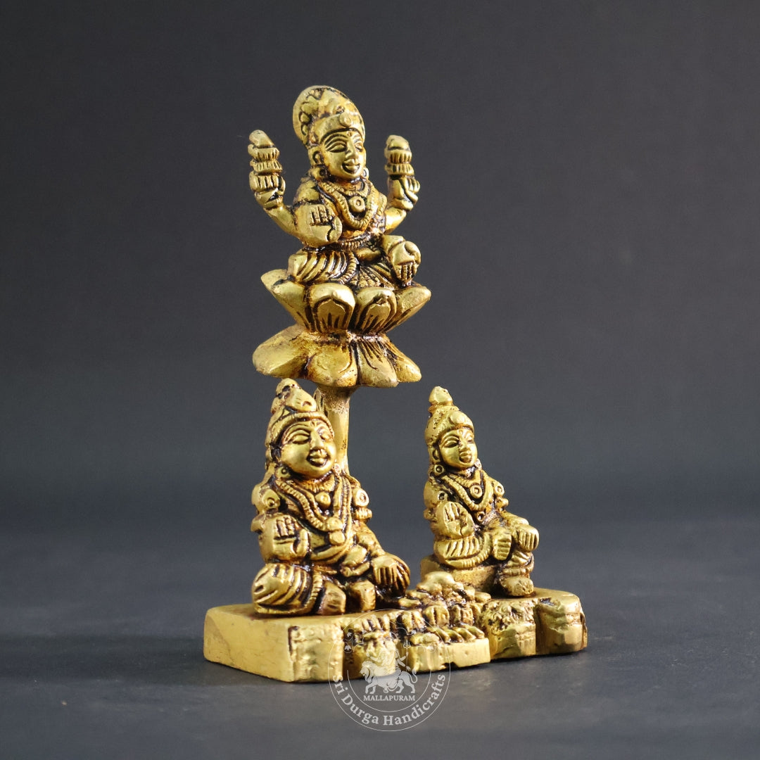 5" Inch Brass Lakshmi Kuberar