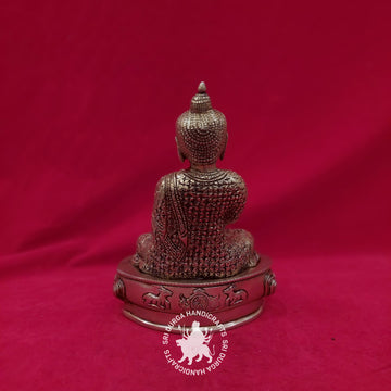 10 Inch Brass Antique Buddha Idol