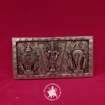 5 Inch Tirupati Balaji with Conch and Chakra Wall Plate