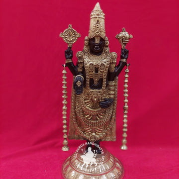 24inch Brass Black Balaji Idol