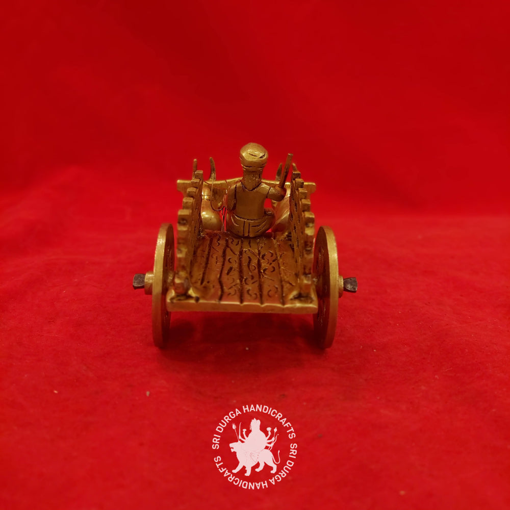 3 inch Brass Bullock Cart