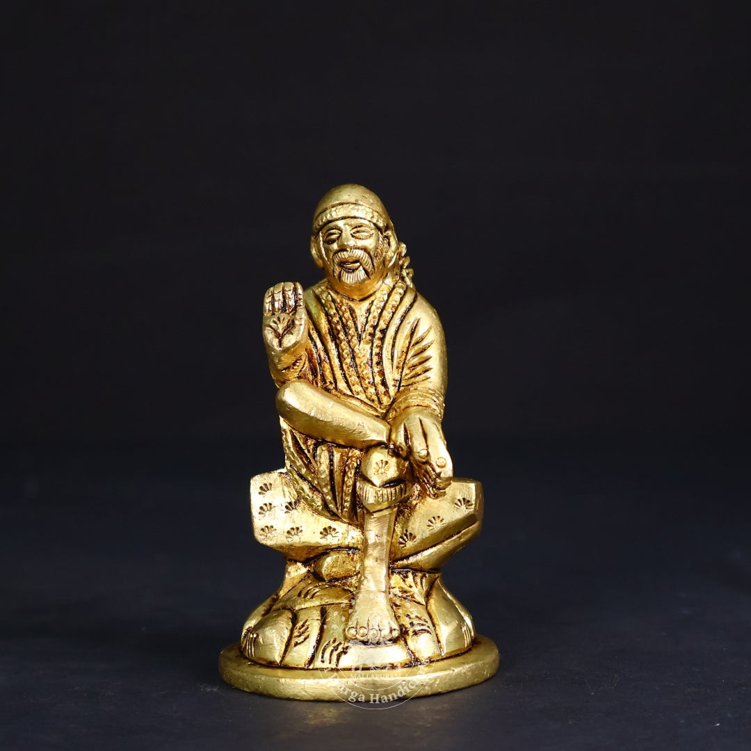 3" Inch Brass Sai Baba Idol