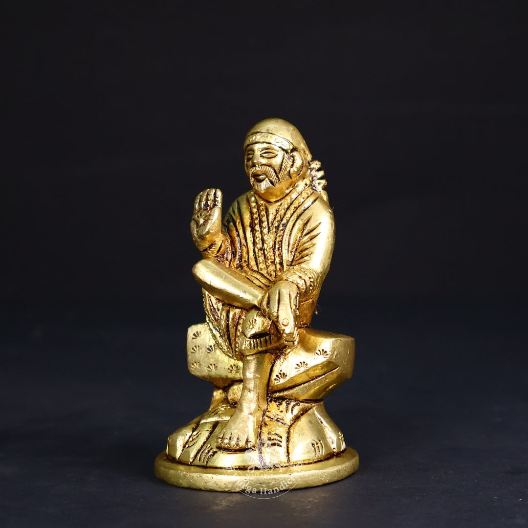 3" Inch Brass Sai Baba Idol