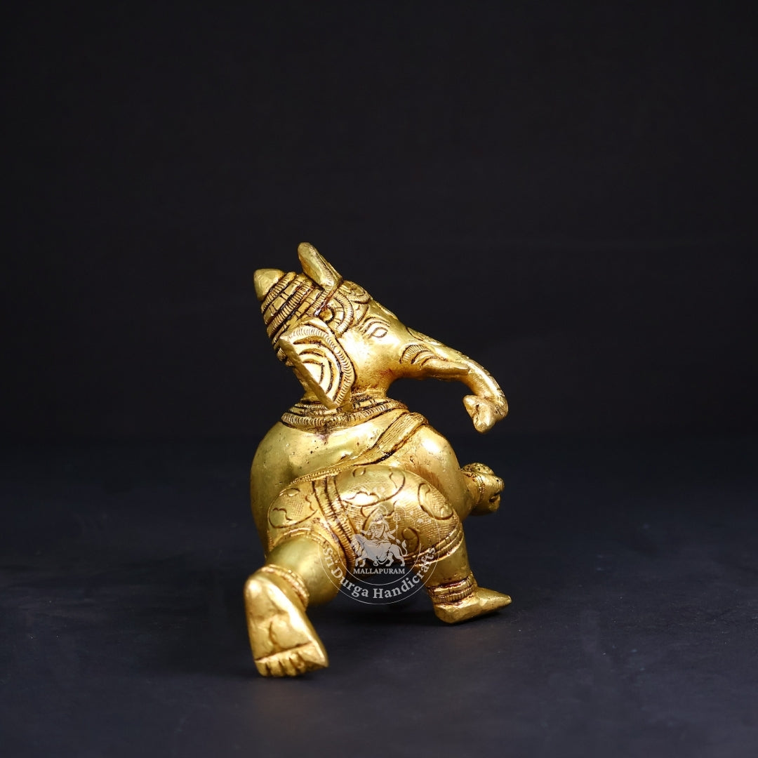 3" Inch Brass Baby Ganesh Idol