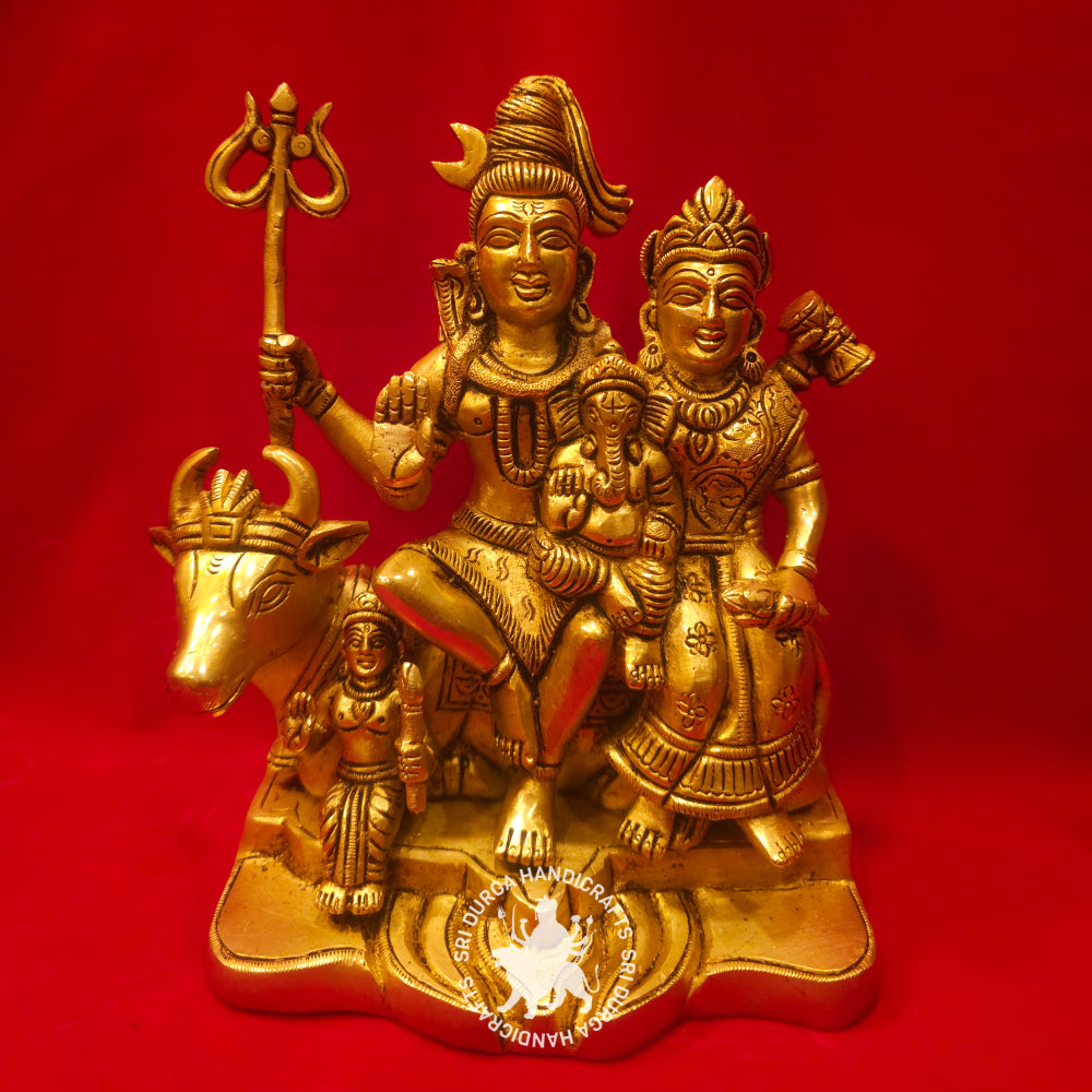 8 inch Brass Sivan Family Idol