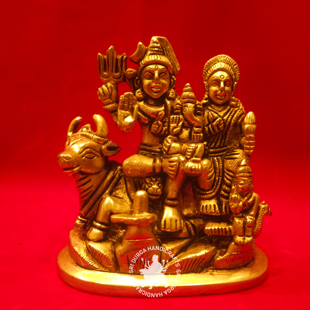 5 inch Brass Sivan Family Idol